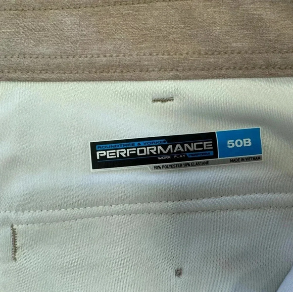 Roundtree & Yorke NWT Performance Big Man Shorts  Tan Size 50B - Picture 7 of 8